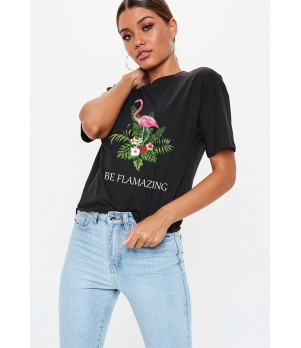 Tricou dama negru - Be Flamazing