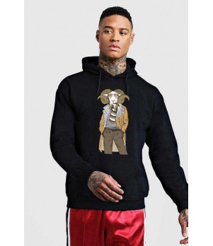 Hanorac Barbati Negru - Berbec Fashion