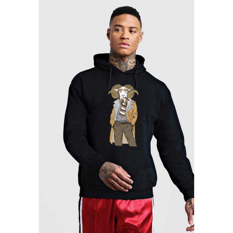 Hanorac Barbati Negru - Berbec Fashion Hanorac Barbati Negru - Berbec Fashion