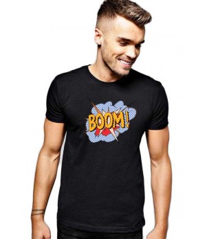 Tricou barbati negru - Boom