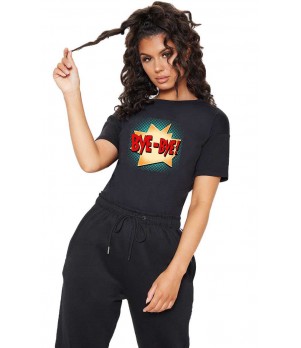Tricou dama negru - Bye Bye