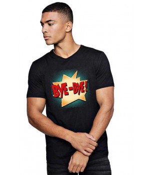 Tricou barbati negru - Bye Bye