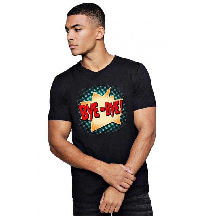 Tricou barbati negru - Bye Bye Tricou barbati negru - Bye Bye