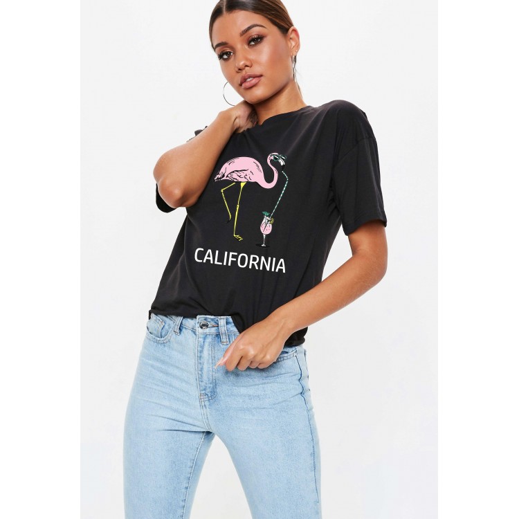 Tricou dama negru - California Tricou dama negru - California