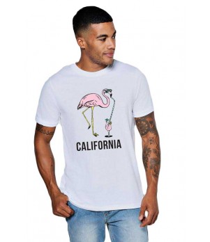 Tricou barbati alb - California