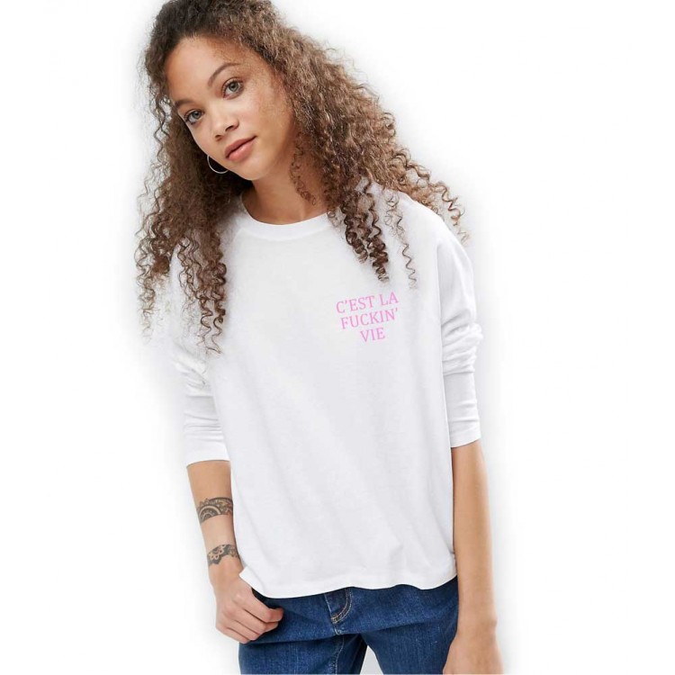 Bluza dama alba - C'est la vie Bluza dama alba - C'est la vie