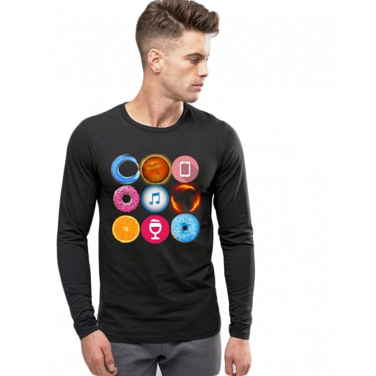 Bluza barbati neagra - Circle Bluza barbati neagra - Circle