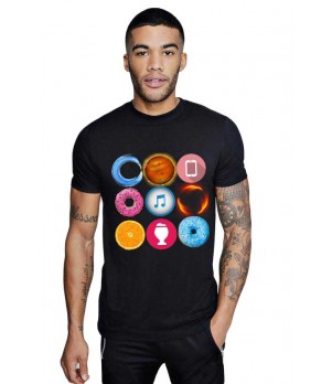Tricou barbati negru - Circle