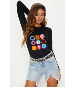 Bluza dama neagra - Circle
