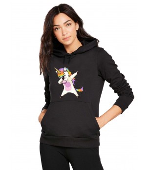 Hanorac dama negru - Cool Unicorn