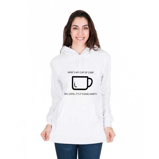 Hanorac dama alb - Cup of care Hanorac dama alb - Cup of care