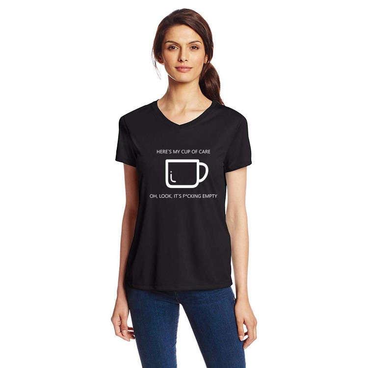 Tricou dama negru - Cup of care Tricou dama negru - Cup of care