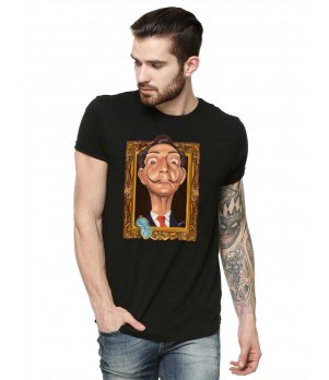 Tricou barbati negru - Dali - Frame