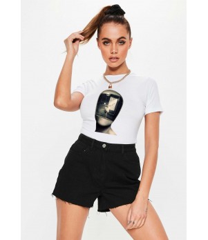 Tricou dama alb - Dali - Globul