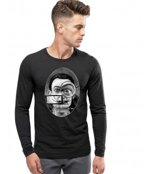 Bluza barbati neagra - Dali - The Watcher