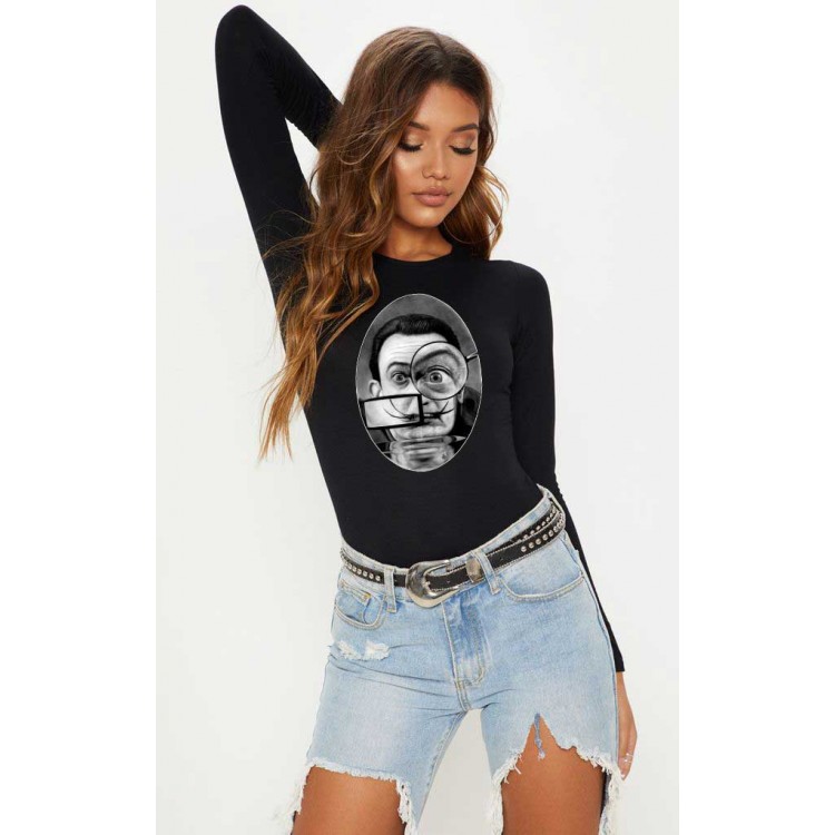 Bluza dama neagra - Dali - The Watcher Bluza dama neagra - Dali - The Watcher