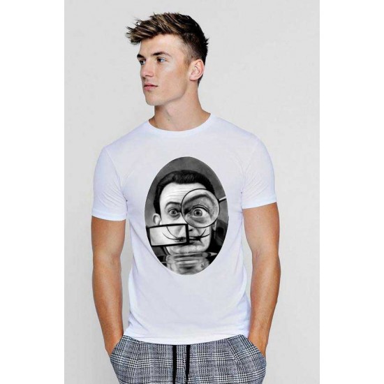 Tricou barbati alb - Dali - The Watcher Tricou barbati alb - Dali - The Watcher