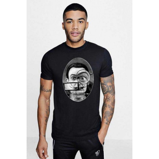 Tricou barbati negru - Dali - The Watcher Tricou barbati negru - Dali - The Watcher