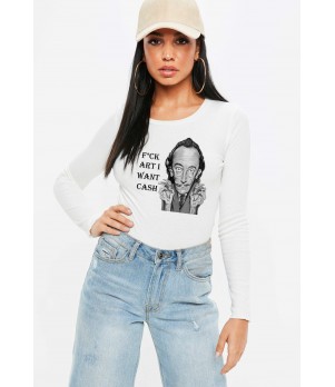 Bluza dama alba - Dali - I want CASH