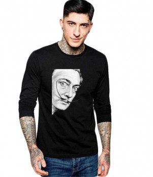 Bluza barbati neagra - Dali - Portret