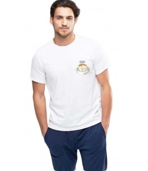 Tricou barbati alb - Espresso Yourself I