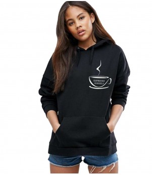 Hanorac dama negru - Espresso Yourself II