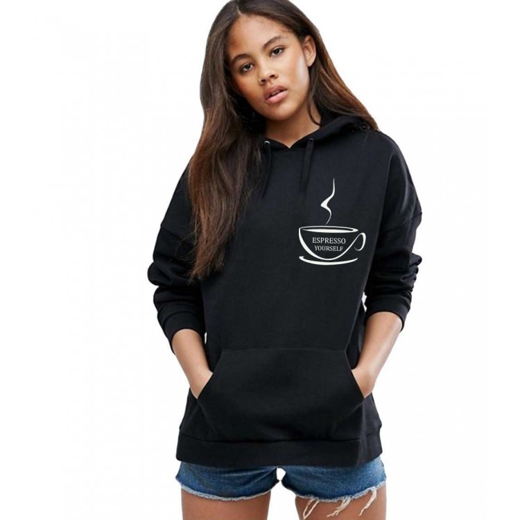 Hanorac dama negru - Espresso Yourself II