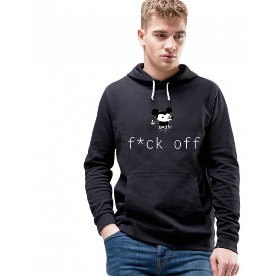 Hanorac Barbati Negru - f*ck off Mickey Mouse Hanorac Barbati Negru - f*ck off Mickey Mouse