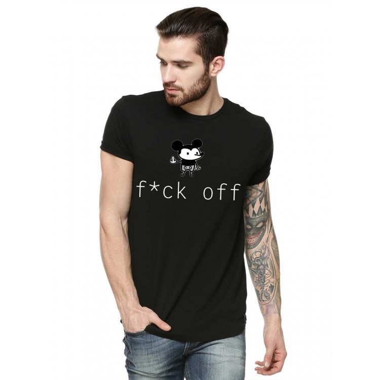 Tricou barbati negru - f*ck off Mickey Mouse Tricou barbati negru - f*ck off Mickey Mouse