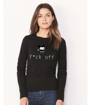 Bluza dama neagra - f*ck off Mickey Mouse