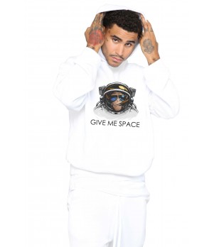 Hanorac Barbati Alb - Give me space