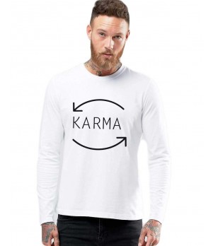Bluza barbati alba - Karma