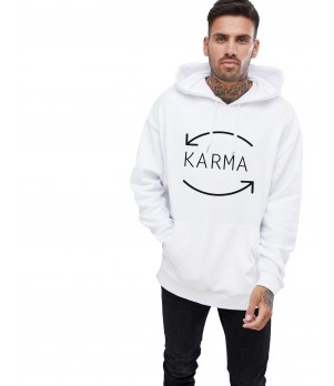 Hanorac Barbati Alb - Karma