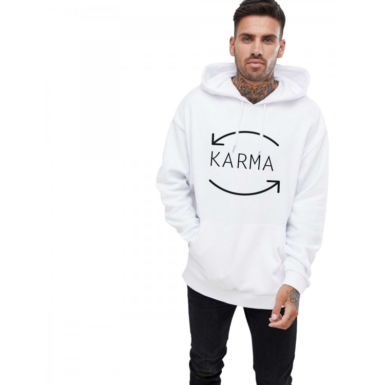 Hanorac Barbati Alb - Karma Hanorac Barbati Alb - Karma