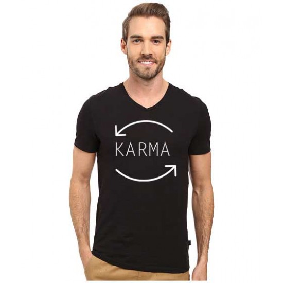 Tricou barbati negru - Karma Tricou barbati negru - Karma