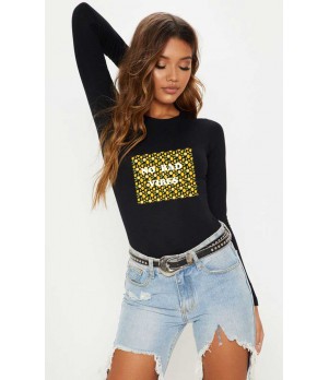 Bluza dama neagra - No Bad Vibes