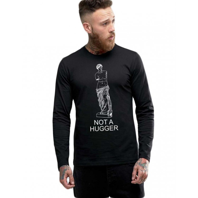Bluza barbati neagra - Not a hugger Bluza barbati neagra - Not a hugger