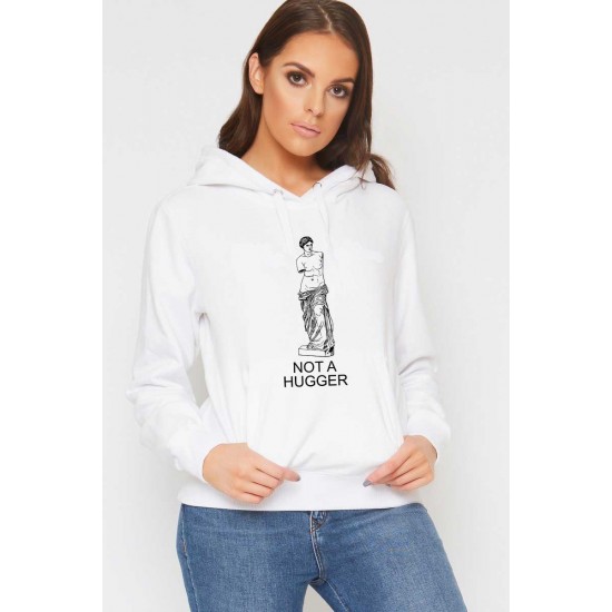 Hanorac dama alb - Not a hugger Hanorac dama alb - Not a hugger