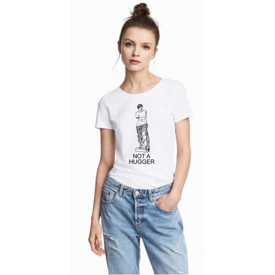 Tricou dama alb - Not a hugger Tricou dama alb - Not a hugger