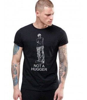 Tricou barbati negru - Not a hugger