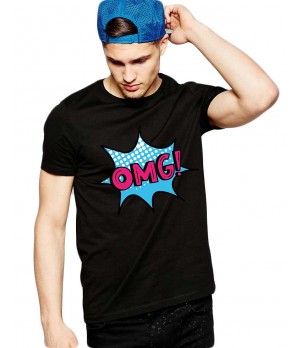 Tricou barbati negru - OMG