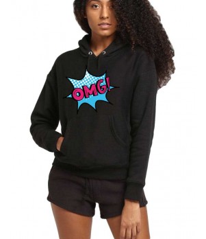 Hanorac dama negru - OMG
