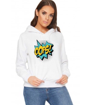Hanorac dama alb - Oops