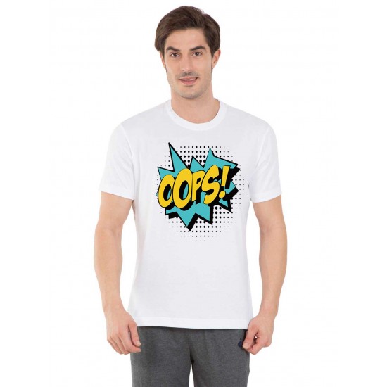 Tricou barbati alb - Oops Tricou barbati alb - Oops