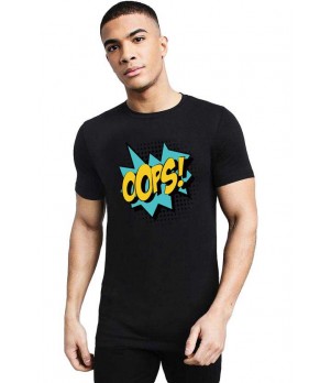 Tricou barbati negru - Oops