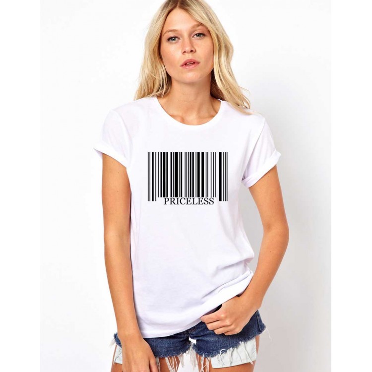 Tricou dama alb - Priceless Tricou dama alb - Priceless