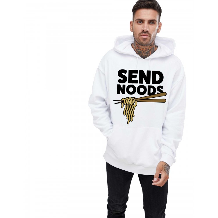 Hanorac Barbati Alb - Send Noods Hanorac Barbati Alb - Send Noods