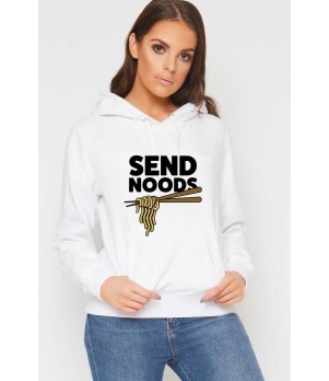 Hanorac dama alb - Send Noods