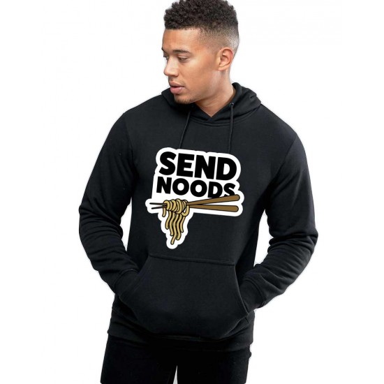 Hanorac Barbati Negru - Send Noods Hanorac Barbati Negru - Send Noods