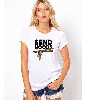 Tricou dama alb - Send noods